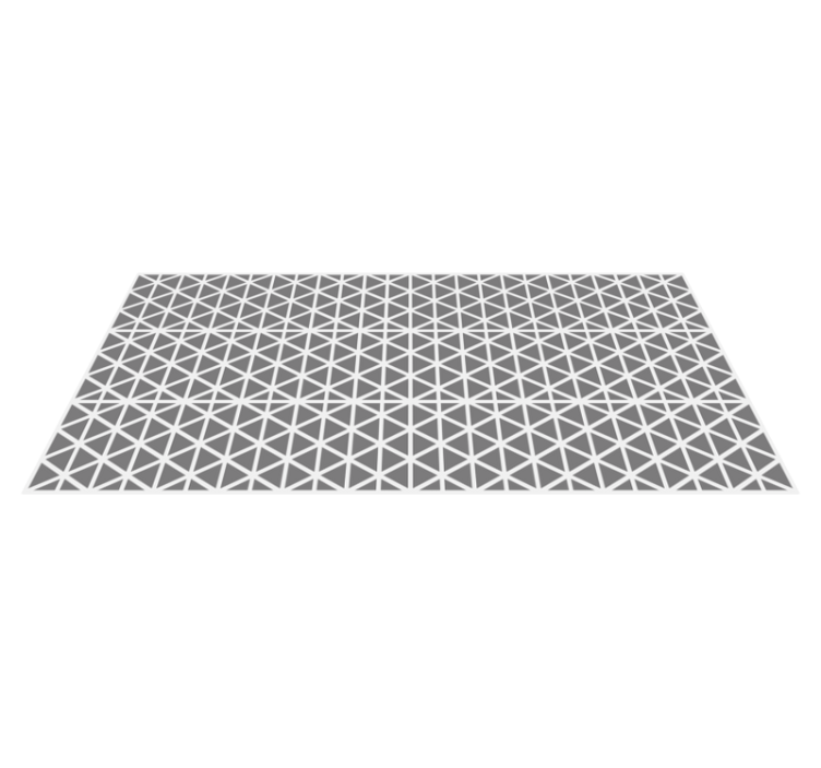 Grey and white triangle kitchen geometric rugs - TenStickers