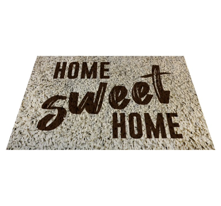 Welcome mat home sweet home entrance hall tiles - TenStickers