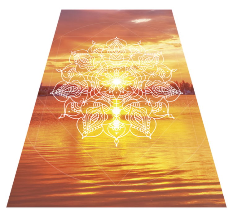 Sunfall mandala teen vinyl rug - TenStickers