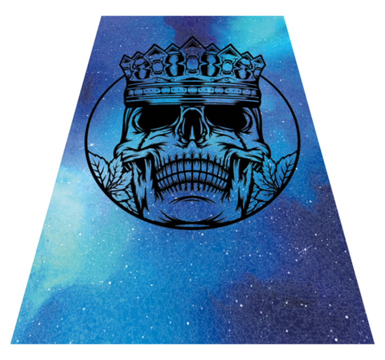 Hipster galaxy crown teen vinyl rug - TenStickers