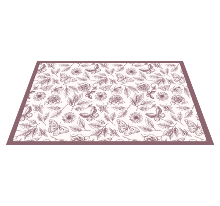WHIG ROSE AREA RUG mosaic floor tiles - TenStickers
