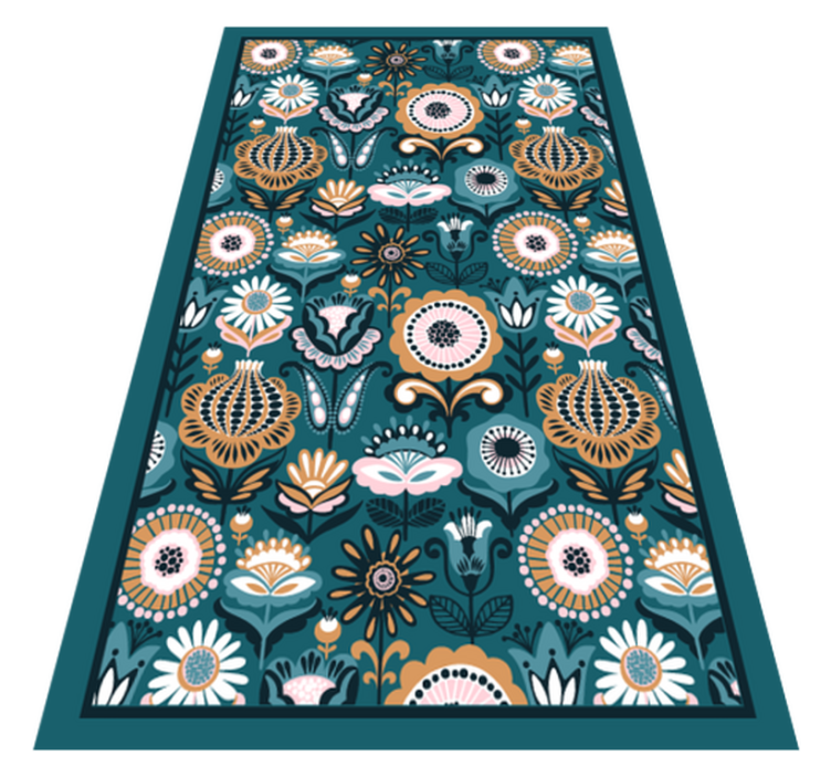 APPLIQUE AREA RUG mosaic floor tiles - TenStickers