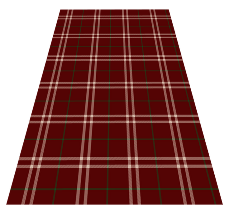 Plaid Patterned Surface living room vinyl rug - TenStickers