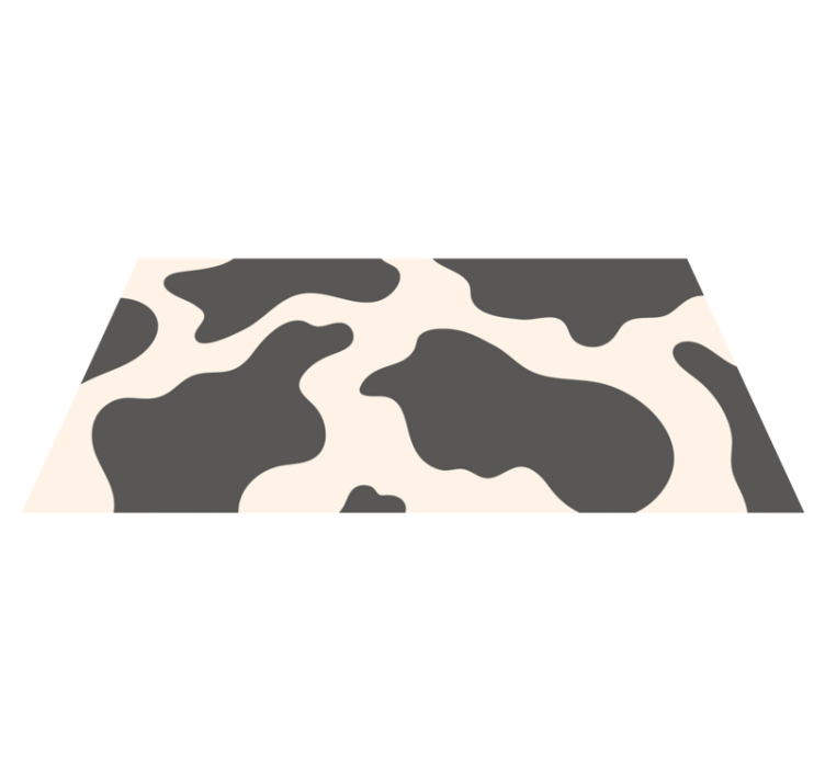 Sylvester cow animal print vinyl rug - TenStickers
