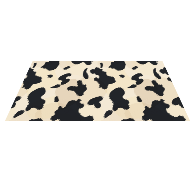 Cow Spot Pattern animal print vinyl rug - TenStickers