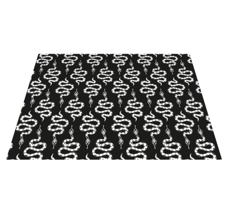 Snakes pattern animal print vinyl rug - TenStickers