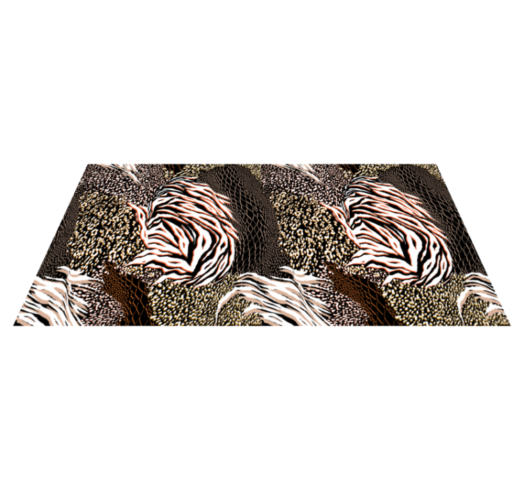 mix animal print  animal print vinyl rug - TenStickers