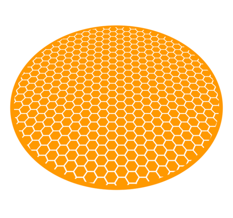 Honeycomb Motif textured vinyl rug - TenStickers