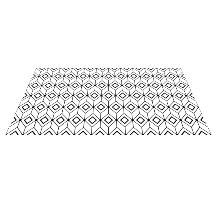 Athens geometrical tile effect vinyl rug - TenStickers