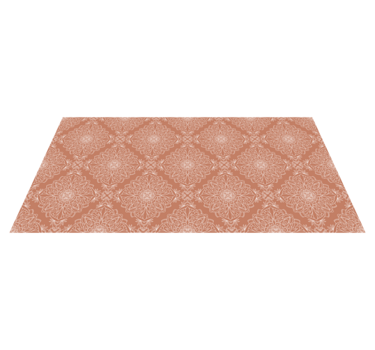 Terracotta tile effect effect vinyl rug - TenStickers