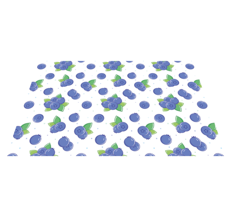 Fresh Berry Patterns flower vinyl rug - TenStickers