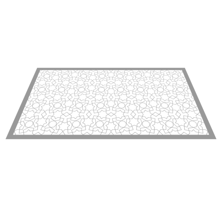 White Grey Stars  tile carpet - TenStickers