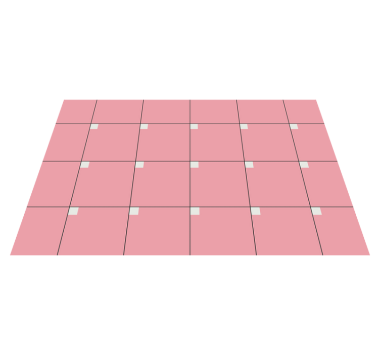 Pink squares living room vinyl rug - TenStickers