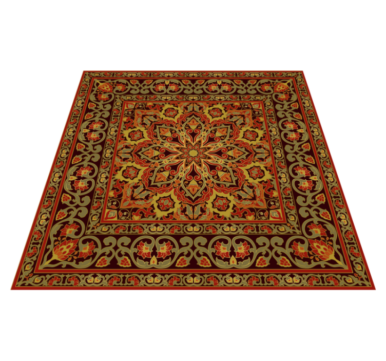 Kitchen persian mandala effect kitchen rug - TenStickers