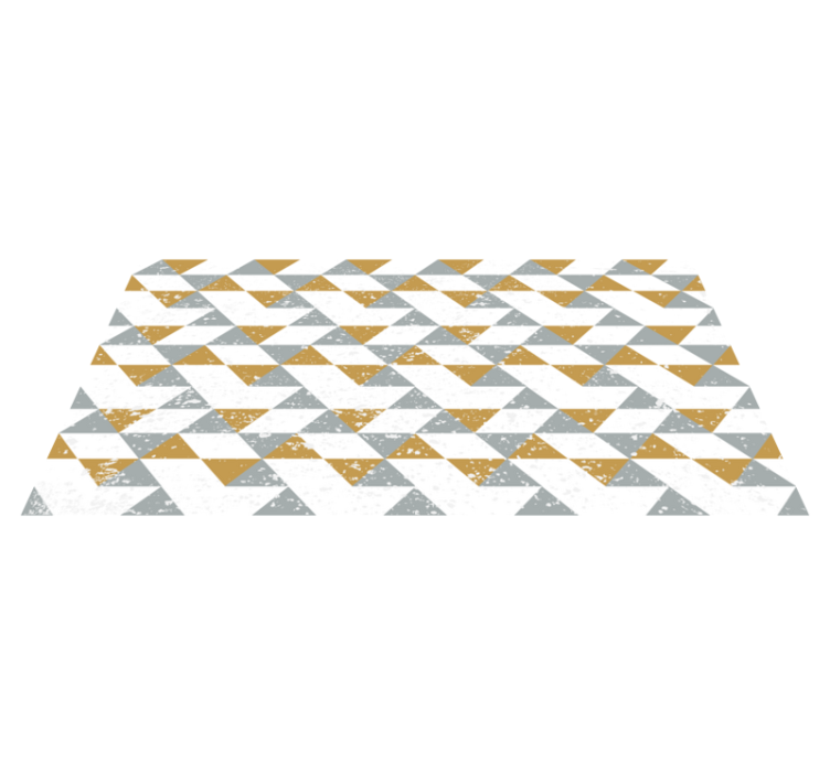 Kitchen geometrical grunge kitchen floor tiles - TenStickers