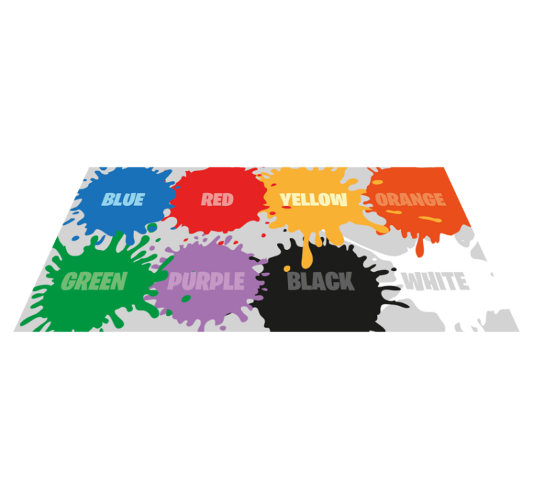 Learning colors kids kids vinyl rug - TenStickers