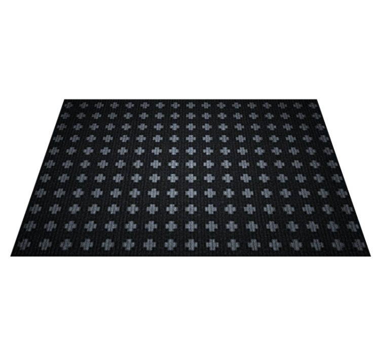 Adde black and white nordic vinyl rug - TenStickers