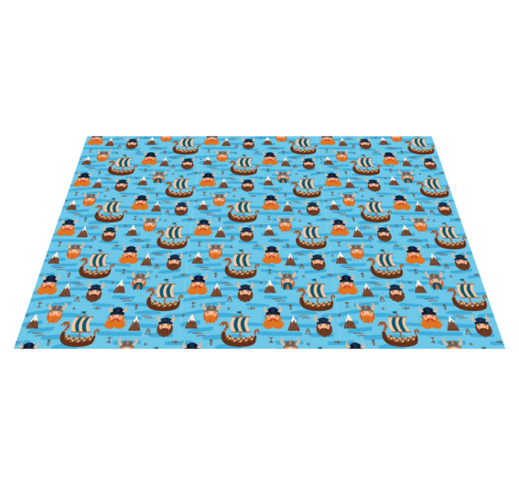 Fat Norwegian viking ethnic rug - TenStickers