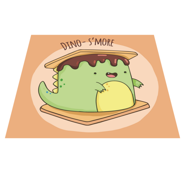 Dino- smore custom vinyl rug - TenStickers