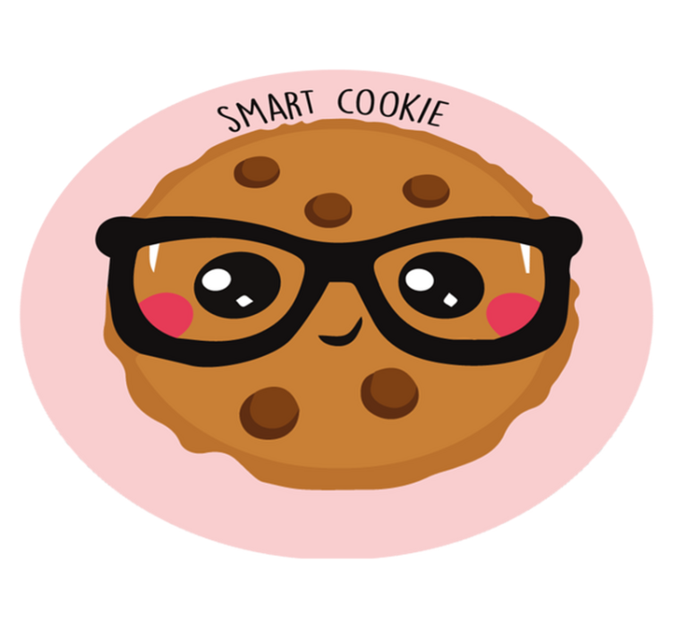 Smart cookie drawing  kitchen vinyl rug - TenStickers