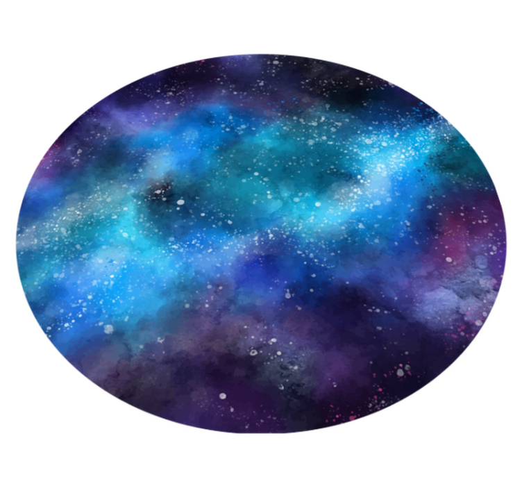 Kids nebula space kids vinyl rug - TenStickers