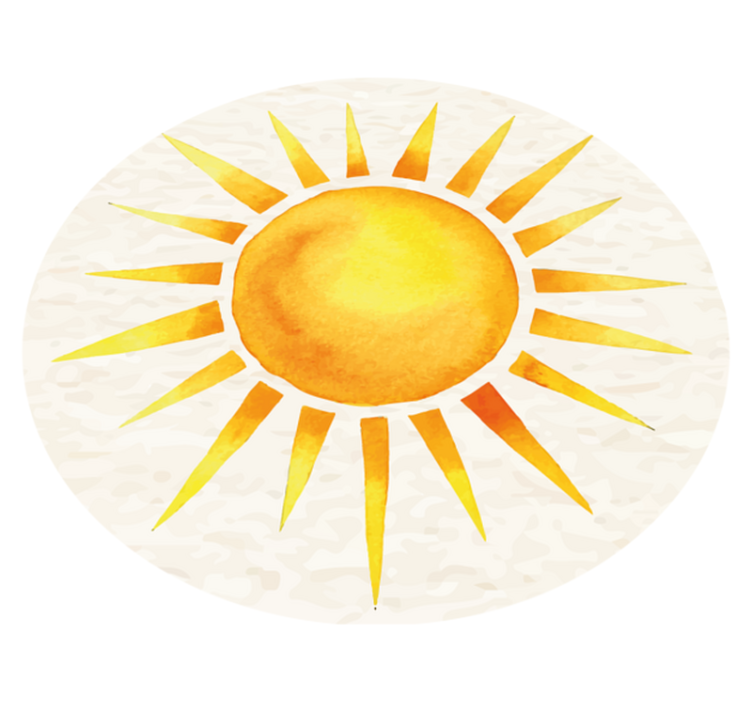 Kitchen nordic hot sun nordic vinyl rug - TenStickers