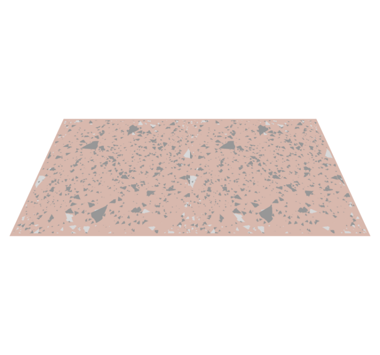 Pink Terrazzo Splatter marble vinyl rug - TenStickers