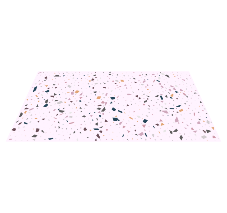 Classical pink terrazzo texture kitchen vinyl rug - TenStickers
