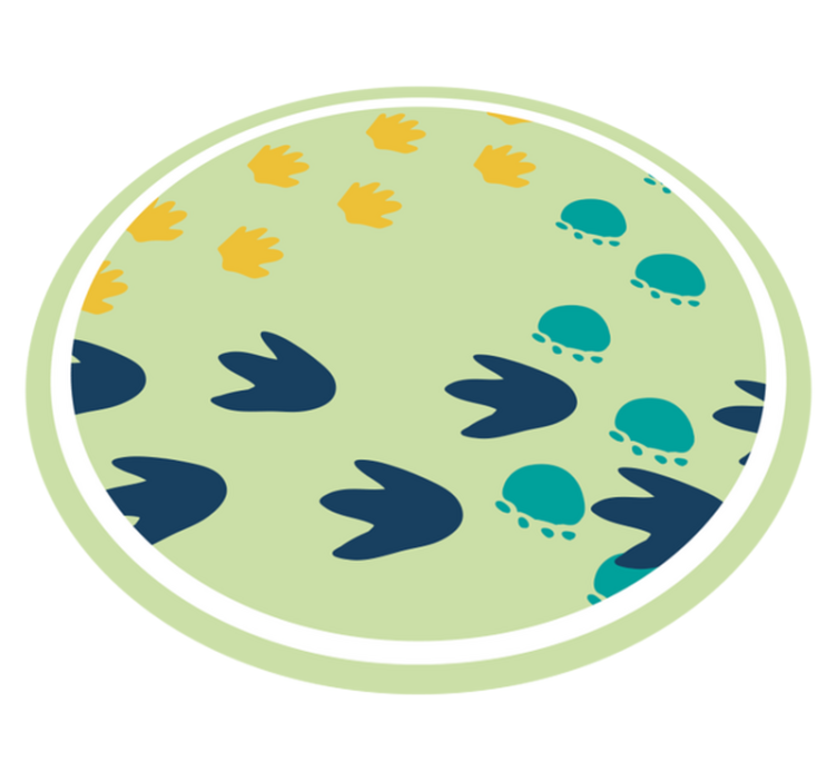 Dinosaurs footprints baby play mat - TenStickers