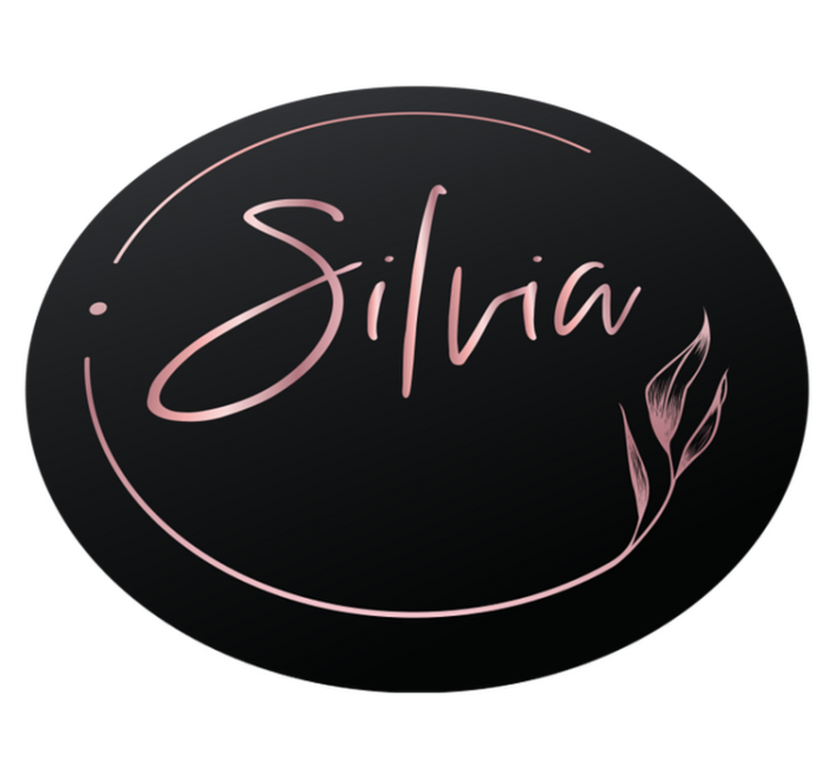 Elegant custom name teenager vinyl rug - TenStickers