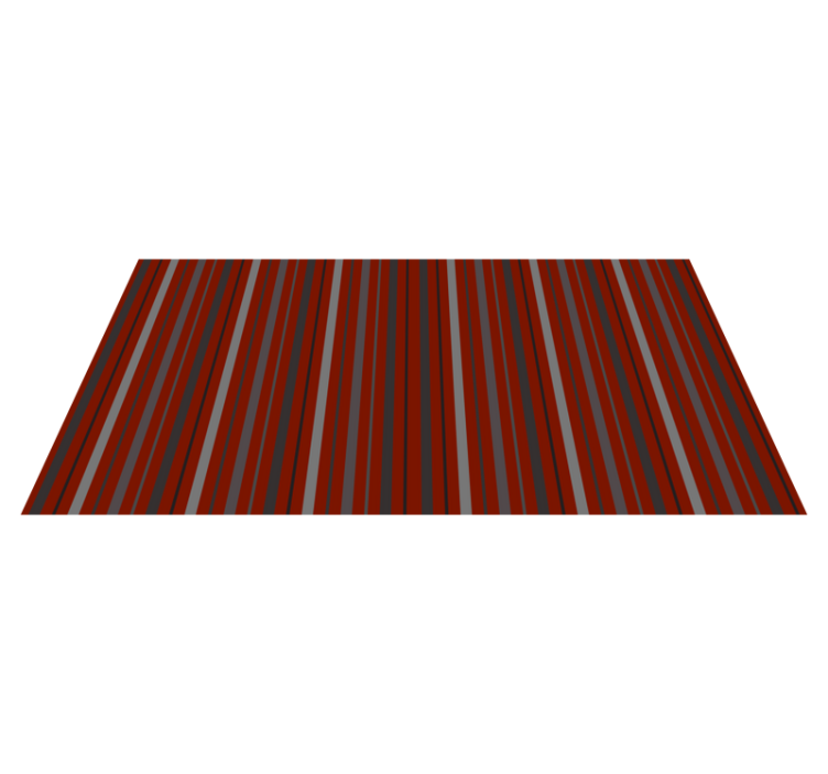 Maroon vertical design stripes vinyl rug - TenStickers