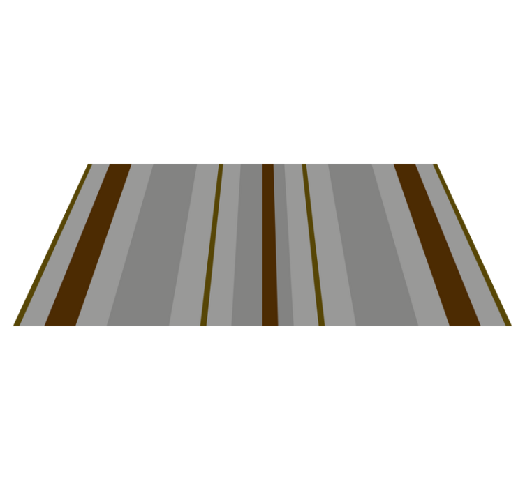 STRIPE PATTERNED ACCENT stripes vinyl rug - TenStickers