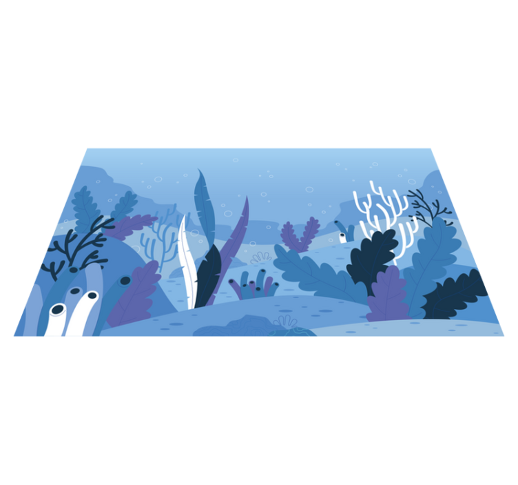 Subaquatic Landscape nature vinyl rug - TenStickers