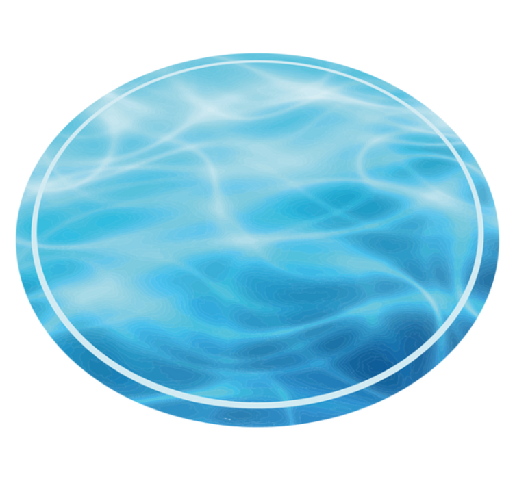 Blue deep water sea abstract nature vinyl rug - TenStickers