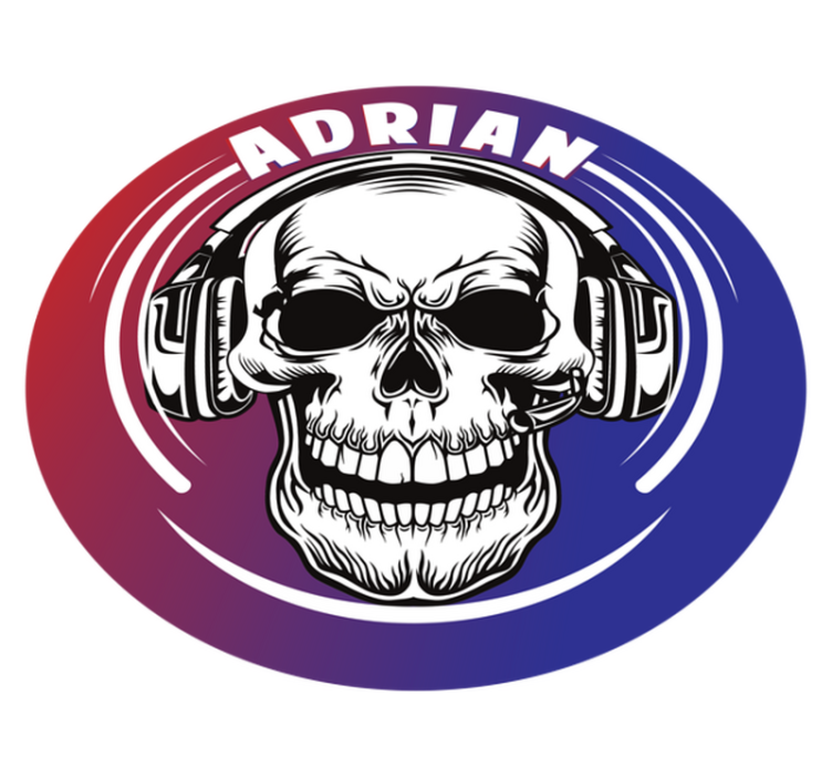 Videogame skull mask bedroom rug - TenStickers