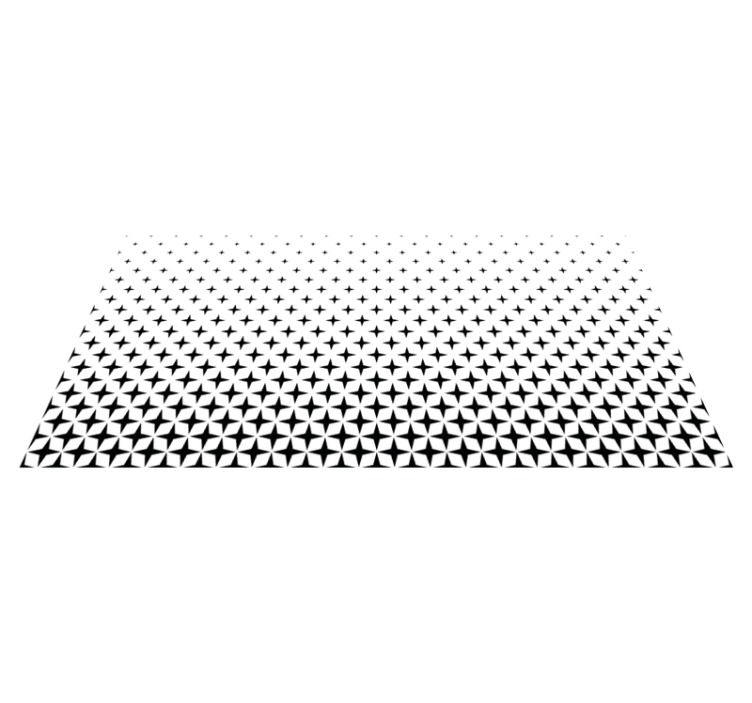 Black and white design vinyl rug for office - TenStickers