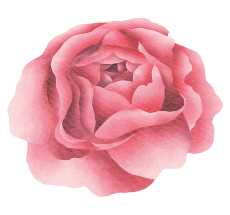 Blush Pink Bloom flower vinyl rug - TenStickers