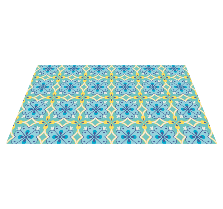 Colorful pattern floor tile carpet - TenStickers