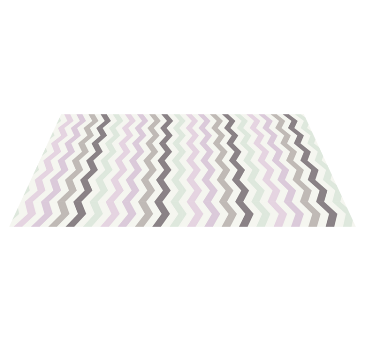 Pastel seamless zigzag design living room rug - TenStickers