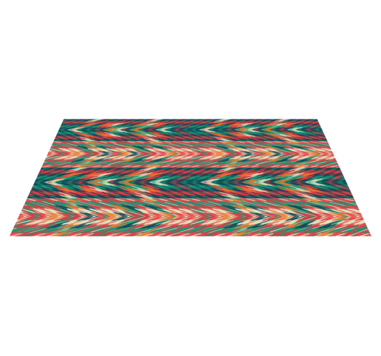 Dynamic colour waves stripes vinyl rug - TenStickers