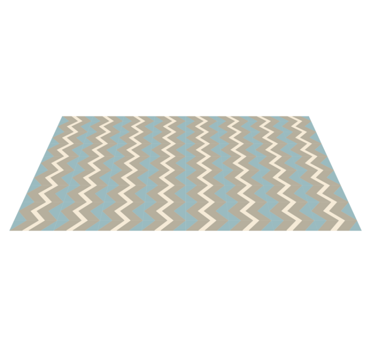 Chevron Motif Style stripes vinyl rug - TenStickers