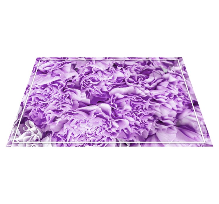 rRalistic elegant flowers kitchen floor tiles - TenStickers