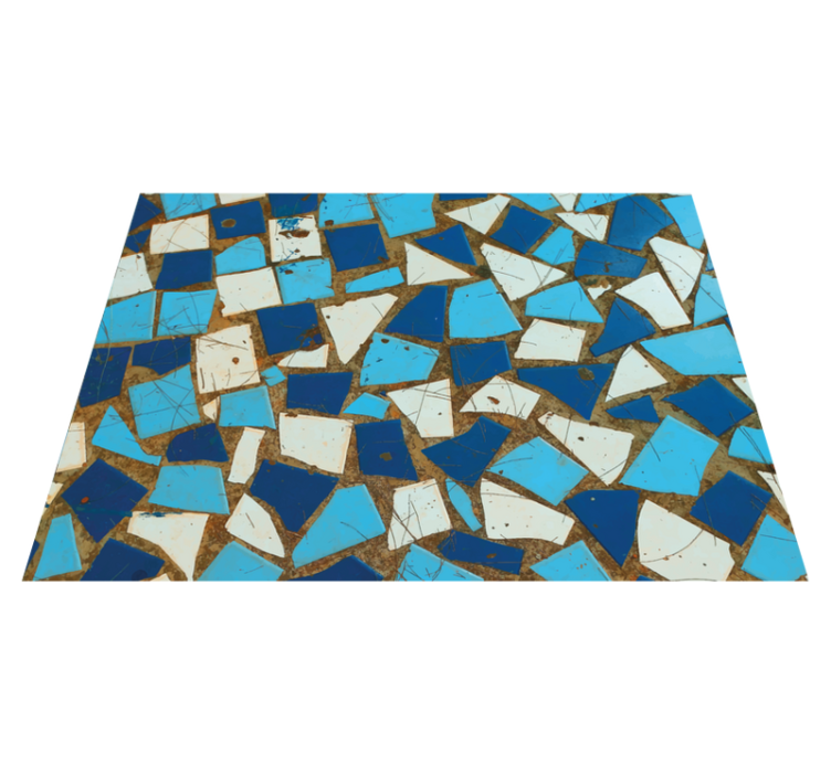 Mosaic vinyl rug mosaic tile designs - TenStickers