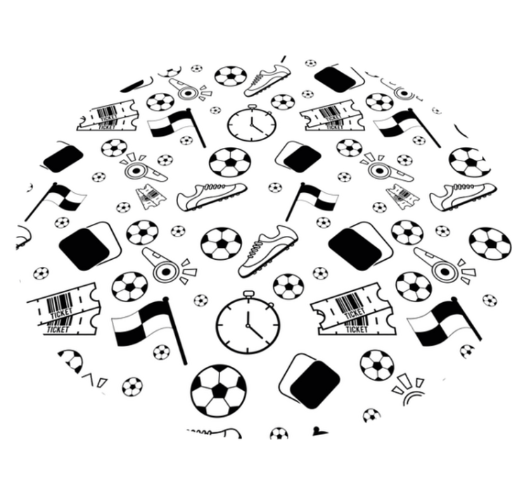 Sports Themed Fun gaming vinyl rug - TenStickers