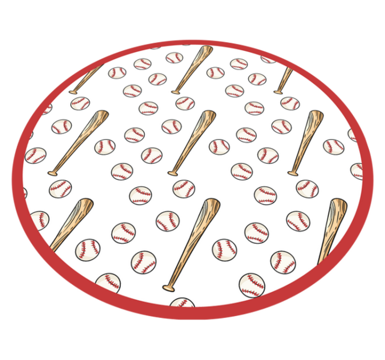 Baseball Season Fun gaming vinyl rug - TenStickers
