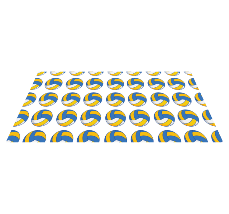 Volleyball balls teenager vinyl rug - TenStickers