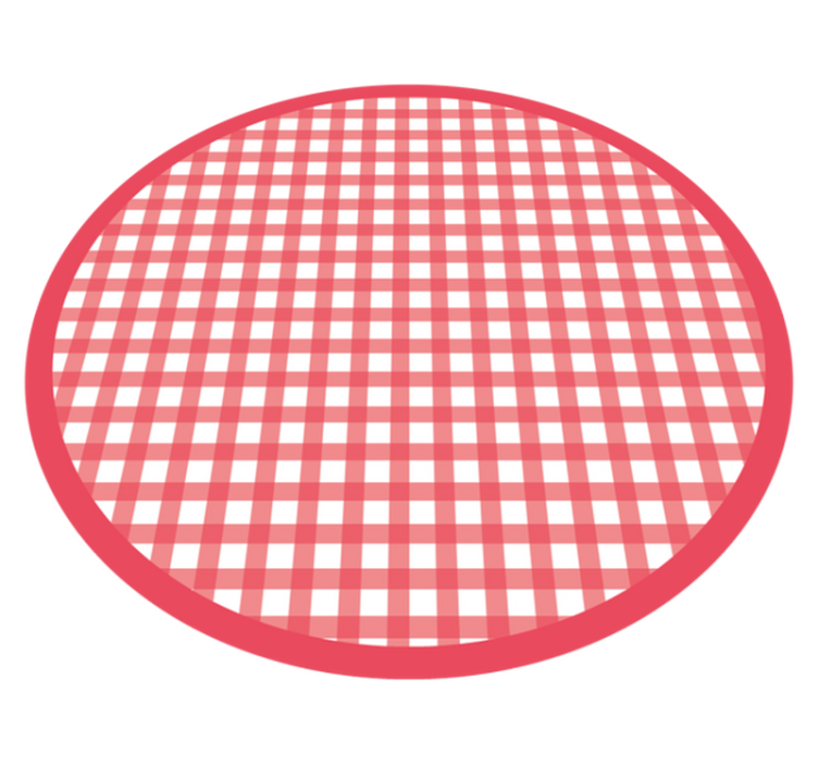 Classic Checkered Pattern stripes vinyl rug - TenStickers