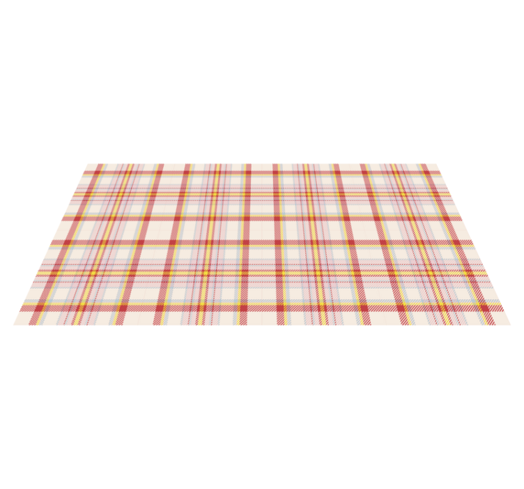 Plaid Pattern Play stripes vinyl rug - TenStickers