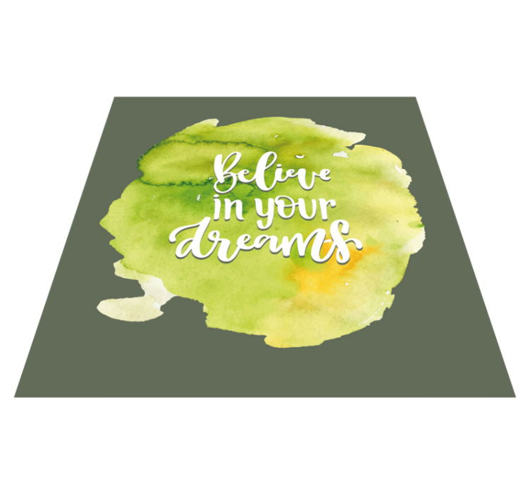 Trust in Aspirations custom vinyl rug - TenStickers