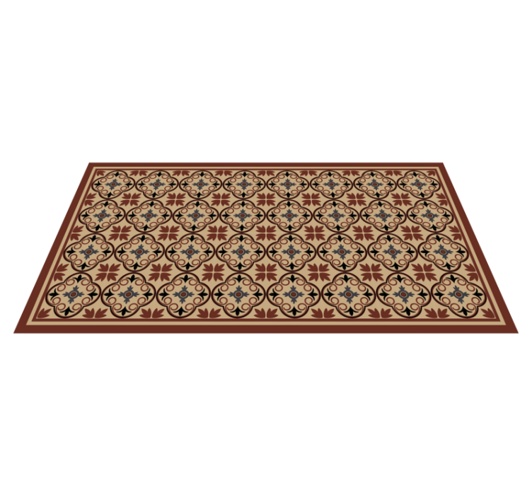 Hydraulic vintage cement pattern tile carpet - TenStickers
